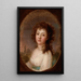Portret van een onbekende vrouw - Józef Rejchan — ingelijst kunstwerk aan de muur