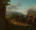 Kozietulski schilderij die een eskadron leidt in de optocht van Somossiera - Józef Sonntag — weergave van het kunstwerk