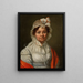 Portret van een vrouw met een rood sjaaltje - Józef Sonntag — ingelijst kunstwerk aan de muur