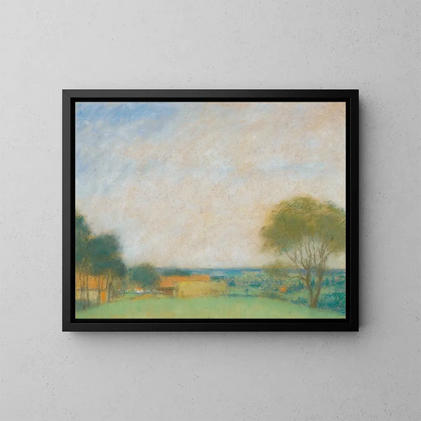 Hungarian landscape - József Rippl-Rónai — framed artwork on a wall