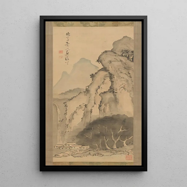 Kameda Bsai - Landscape with Waterfall.webp