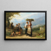 Wijngaard oogst in Tessin - Karel Frans Philippeau — ingelijst kunstwerk aan de muur