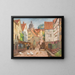 Allée in de historische stad Marburg - Karl Armbrust — ingelijst kunstwerk aan de muur