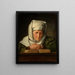 Oude vrouw in gebed - Karl Brunner — ingelijst kunstwerk aan de muur