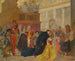 Studie voor de terugkeer van paus Pius IX naar Rome in 1850 - Karl Bryullov — weergave van het kunstwerk