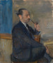 Portret van de schilder Gustav Wolf - Karl Dillinger — weergave van het kunstwerk