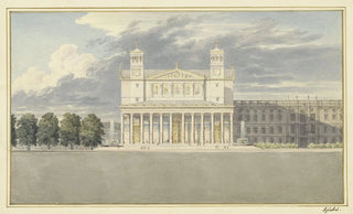 Karl Friedrich Schinkel - The Faade and Suroundings of a Cathedral for Berlin.webp