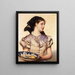 The Oyster Girl - Karl Gussow — framed artwork on a wall