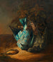 Vogel die een prooi jaagt - Karl Gustav Wilhelm Tornau — weergave van het kunstwerk