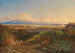 Vast landschap van de Tiber met uitzicht op Rome - Karl Haase — weergave van het kunstwerk