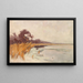 Winterlandschap - Karl Hagemeister — ingelijst kunstwerk aan de muur