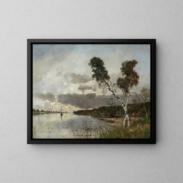 Sunset Painting - Karl Heffner — framed artwork on a wall
