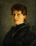 Portret van Friederike Flur - Karl Hoff — weergave van het kunstwerk