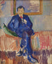 Portret van de schilder Karl Schou - Karl Isakson — weergave van het kunstwerk
