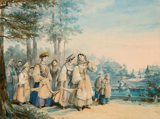 Karl Ivanovich Kollman - A Procession Of Maidens.webp
