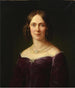 portret van barones Pauline von Koenig-Warthausen - Karl Jakob Theodor Leybold — weergave van het kunstwerk
