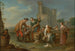 Markt scène - Karl Josef Aigen — weergave van het kunstwerk