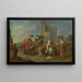 Markt scène - Karl Josef Aigen — ingelijst kunstwerk aan de muur