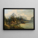 Berglandschap - Karl Kaufmann — ingelijst kunstwerk aan de muur