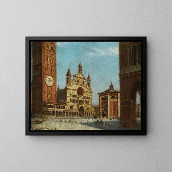 Vue de Crémone - Karl Kaufmann — framed artwork on a wall