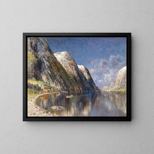 Fjord de Drontheim - Karl Kaufmann — ingelijst kunstwerk aan de muur