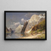 Grote fjordlandschap schilderij - Karl Kaufmann — ingelijst kunstwerk aan de muur