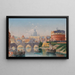 Rome Uitzicht op Castel Sant'Angelo - Karl Kaufmann — ingelijst kunstwerk aan de muur