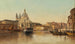 Venetië, Canal Grande met uitzicht op Santa Maria della Salute - Karl Kaufmann — weergave van het kunstwerk