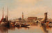 Venetiaans tafereel met uitzicht op het San Marco plein - Karl Kaufmann — weergave van het kunstwerk