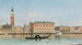 Venetië, uitzicht op de kolom van San Marco - Karl Kaufmann — weergave van het kunstwerk