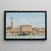 Venetië, uitzicht op de kolom van San Marco - Karl Kaufmann — ingelijst kunstwerk aan de muur