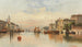 Venetië, uitzicht op een kanaal - Karl Kaufmann — weergave van het kunstwerk