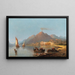 Uitzicht op de Vesuvius - Karl Kaufmann — ingelijst kunstwerk aan de muur