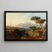 Uitzicht op Capri vanaf Massa - Karl Lindemann-Frommel — ingelijst kunstwerk aan de muur