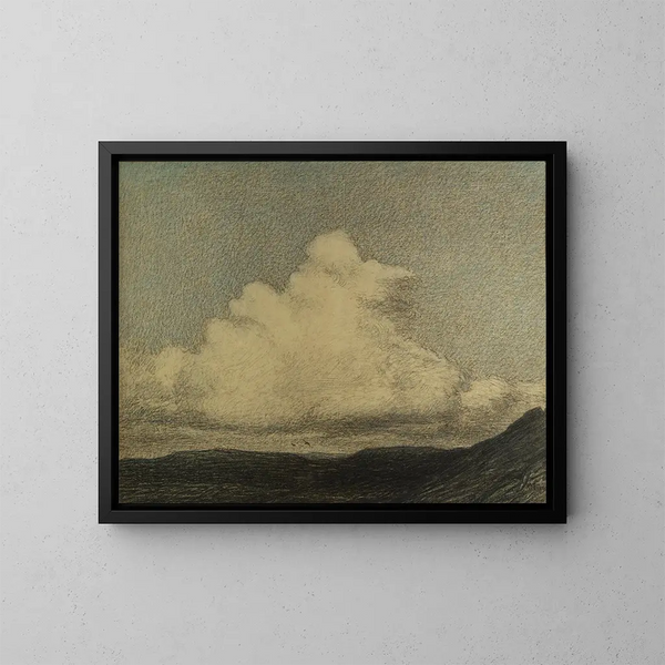 Wolken die opstijgen - Karl Nordström — ingelijst kunstwerk aan de muur