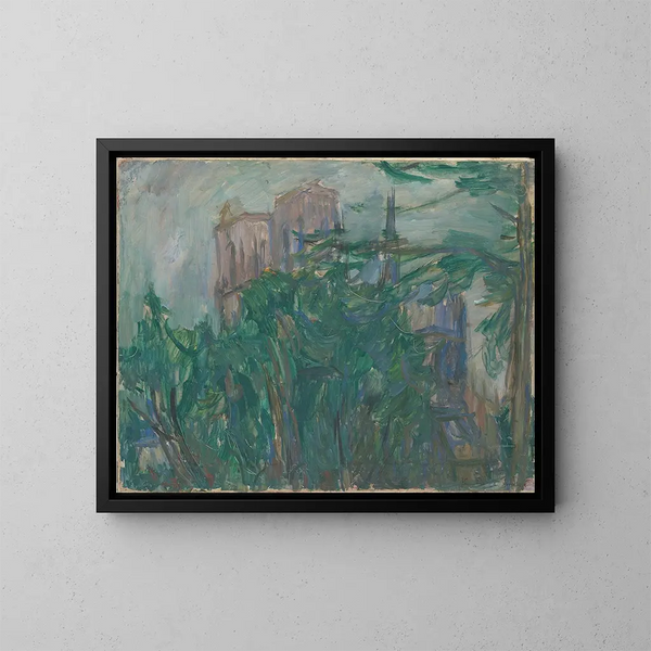 Movement of Paris Notre-Dame - Karl Prsimgi — framed artwork on a wall