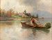 Landschap van de Chiemsee - Karl Raupp — weergave van het kunstwerk