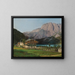 Villa Zedlitz aan het Altaussee-meer met uitzicht op Trisselwand - Karl Reinhold — ingelijst kunstwerk aan de muur