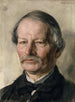 portret van de dichter Gustav Freytag - Karl Stauffer-Bern — weergave van het kunstwerk