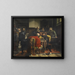 Aankondiging van de doodstraf aan Johann Friedrich de Saxe - Karl Swoboda — ingelijst kunstwerk aan de muur