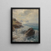 Sfeer 's ochtends op het strand van Capri - Karl Theodor Boehme — ingelijst kunstwerk aan de muur