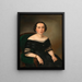 Portret van Amalia Schmidt - Karl Vogl — ingelijst kunstwerk aan de muur