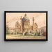 Kerk Saint-Charles in Vienne - Karl Wenzel Zajicek — ingelijst kunstwerk aan de muur