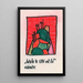 Construction en vert et rouge - Karl Wiener — ingelijst kunstwerk aan de muur