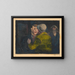 Confrontatie - Karl Wiener — ingelijst kunstwerk aan de muur