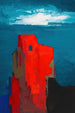 Ruïne van kasteel - Karl Wiener — weergave van het kunstwerk
