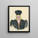 Dame - Karl Wiener — ingelijst kunstwerk aan de muur