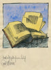Het nooit gelezen boek - Karl Wiener — weergave van het kunstwerk