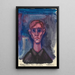 Depressie Zelfportret - Karl Wiener — ingelijst kunstwerk aan de muur