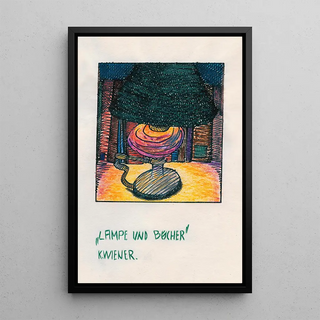 Karl Wiener - Lampe und Bcher.webp